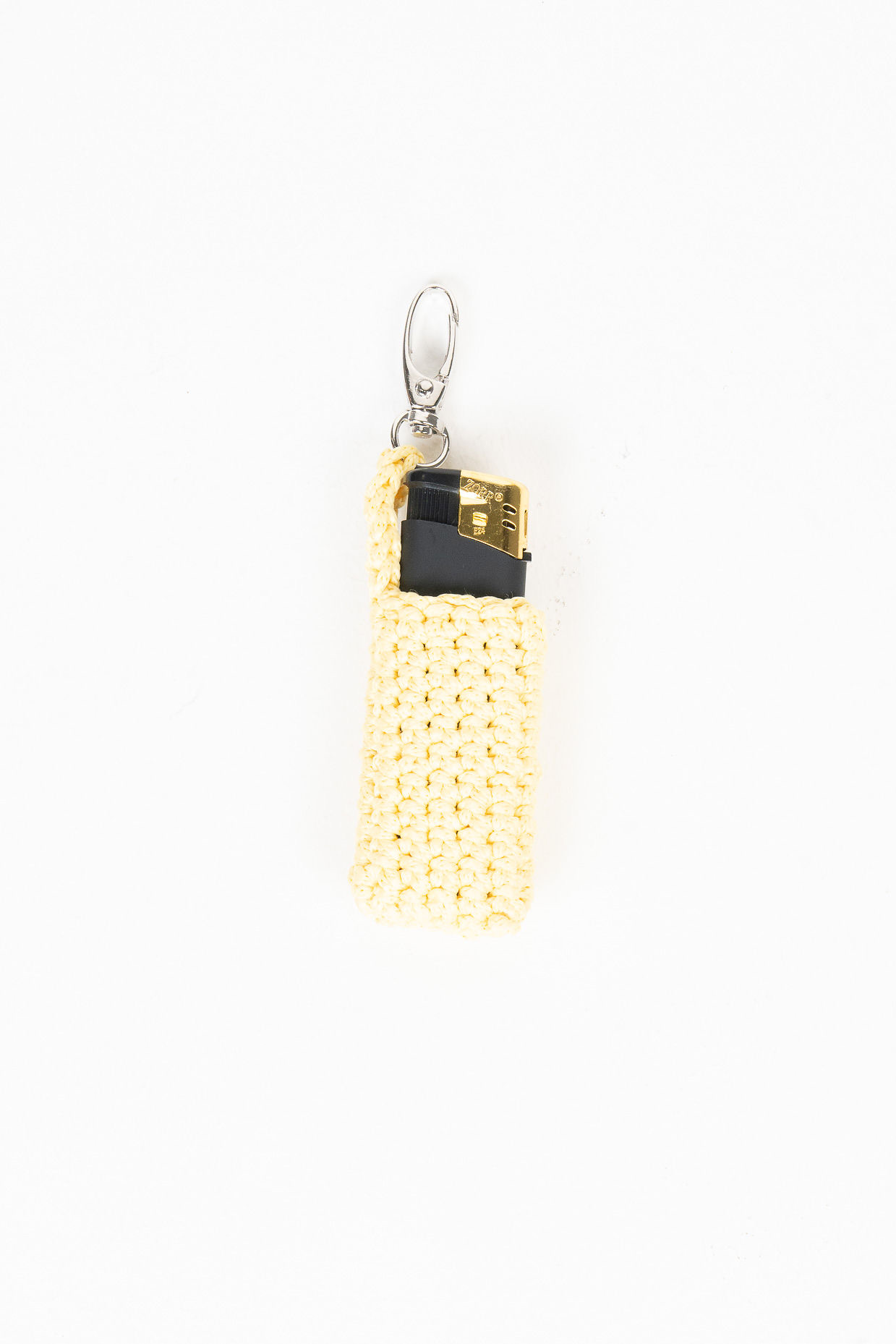 Lighter Case with Carabiner – Butter Yellow